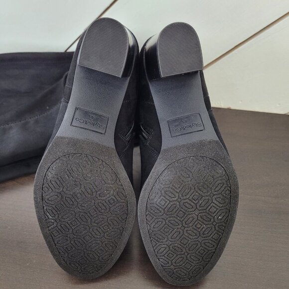 NEW Style & Co Addyy Womens 8.5 High Boots Wide Calf Textile Upper 6CT - Picture 9 of 11